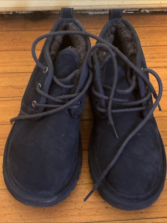 UGG Other - UGG Men's Navy Suede Lace-Up Fleece-Lined Boots